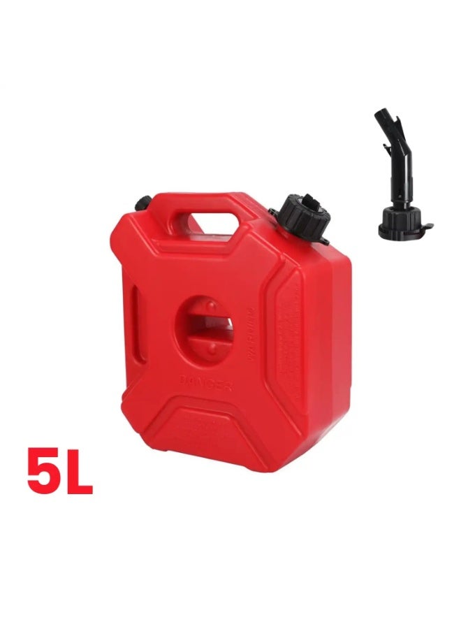 Trezvo Fuel Tanks 5L Portable Gasoline Diesels Containers Anti-Static Backup Petrol Storage Tanks with Lock & Key for Car Motorcycle Truck SUV ATV Off-Road Vehicle - Image 1