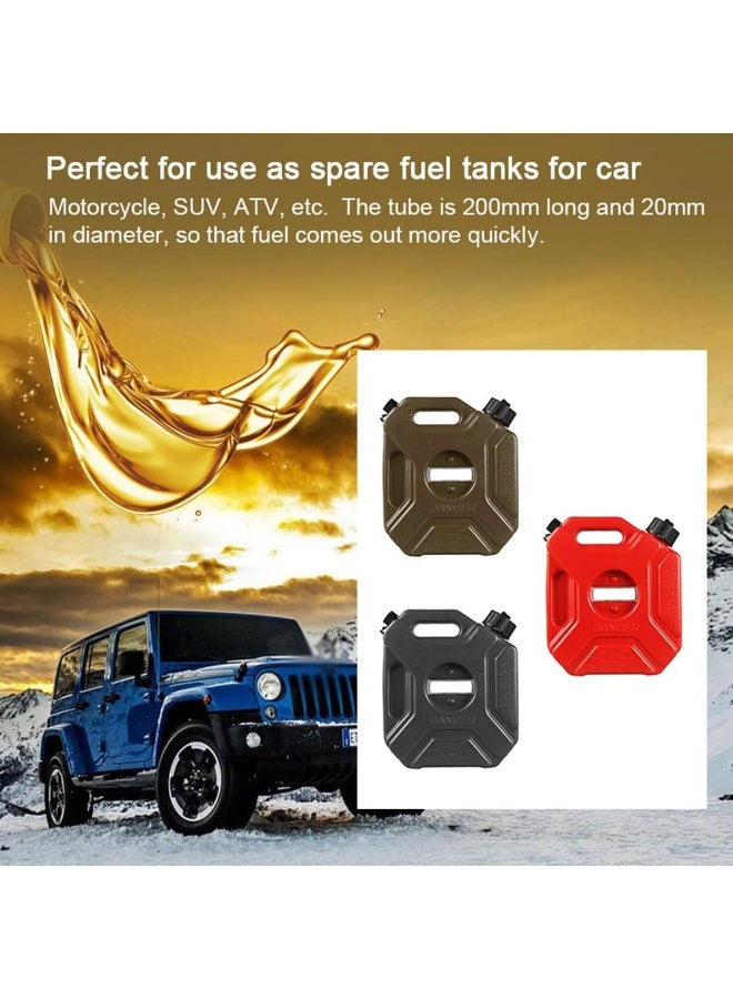 Trezvo Fuel Tanks 5L Portable Gasoline Diesels Containers Anti-Static Backup Petrol Storage Tanks with Lock & Key for Car Motorcycle Truck SUV ATV Off-Road Vehicle - Image 4