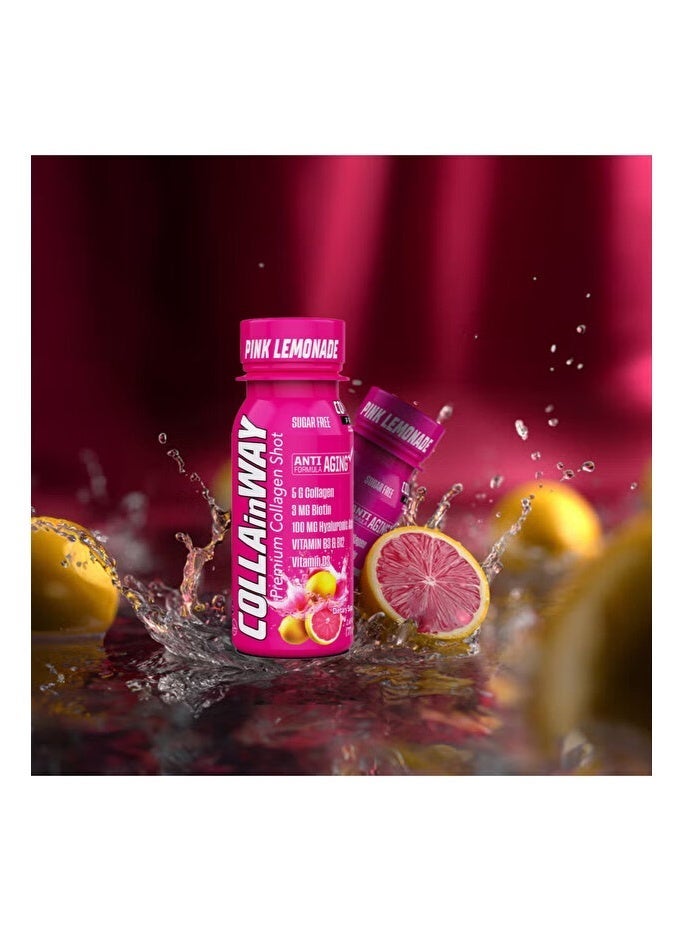 COLLAinWAY Premium Collagen Shot Pink Lemonade 77ml x 12 Bottles - Image 2