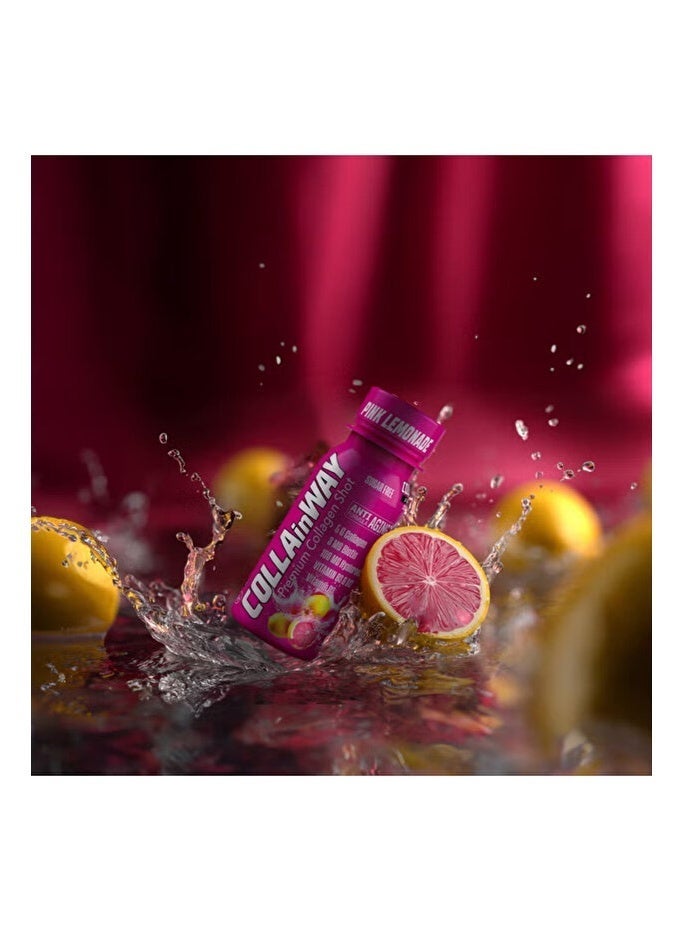 COLLAinWAY Premium Collagen Shot Pink Lemonade 77ml x 12 Bottles - Image 5