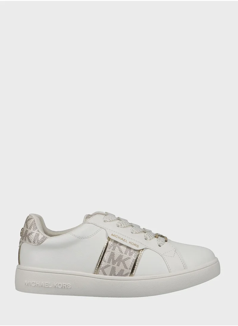 Michael Kors Youth Jem Maxine Low Top Lace Up Sneakers