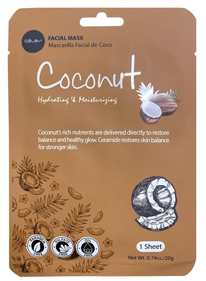 Celavi Cosmetics Celavi Collagen Face Sheet Mask K-Beauty Korea Skin Care Moisturizing New D Type- 12 Sheets - Image 2