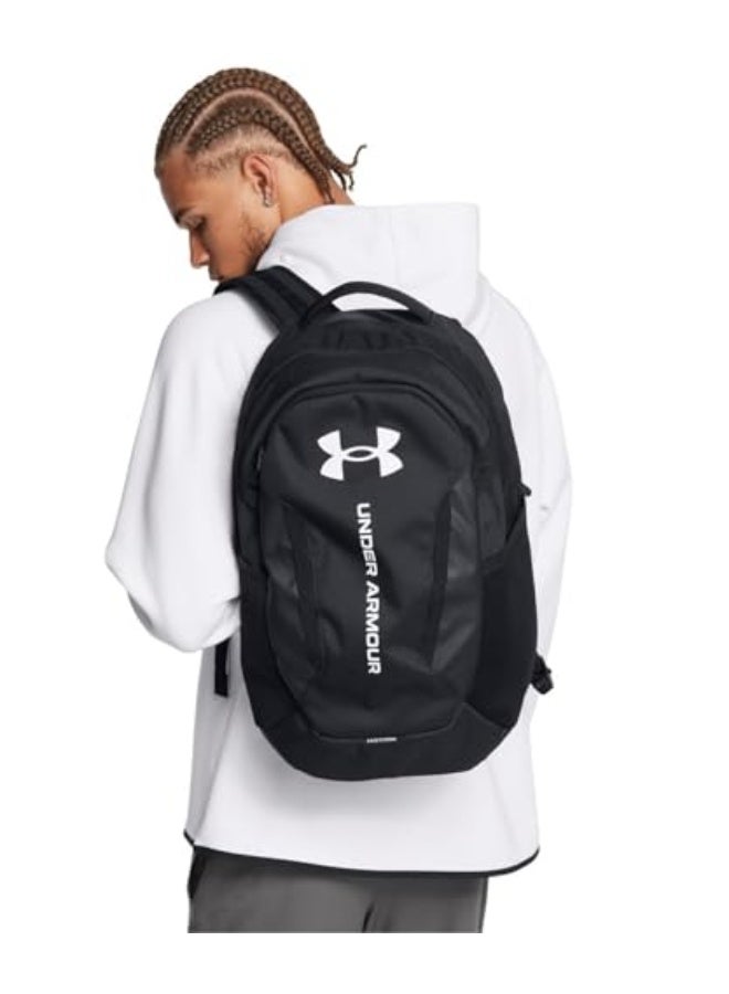 اندر ارمر حقيبة ظهر أندر أرمور للبالغين والأطفال (002) باللون الأسود/الأسود/الأبيض، حجم واحد يناسب معظم الأشخاص - Image 2