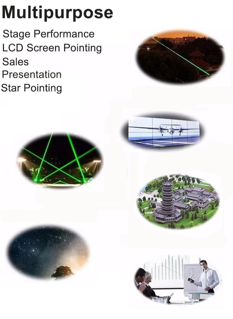 Laser Torch Light, USB Rechargeable Laser Flashlight, Multipurpose Green Laser Point, Pen Laser