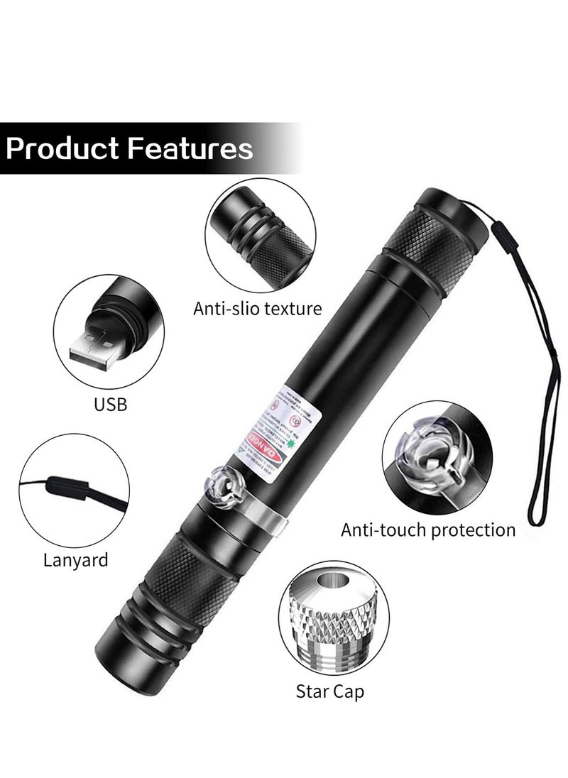 Laser Torch Light, USB Rechargeable Laser Flashlight, Multipurpose Green Laser Point, Pen Laser