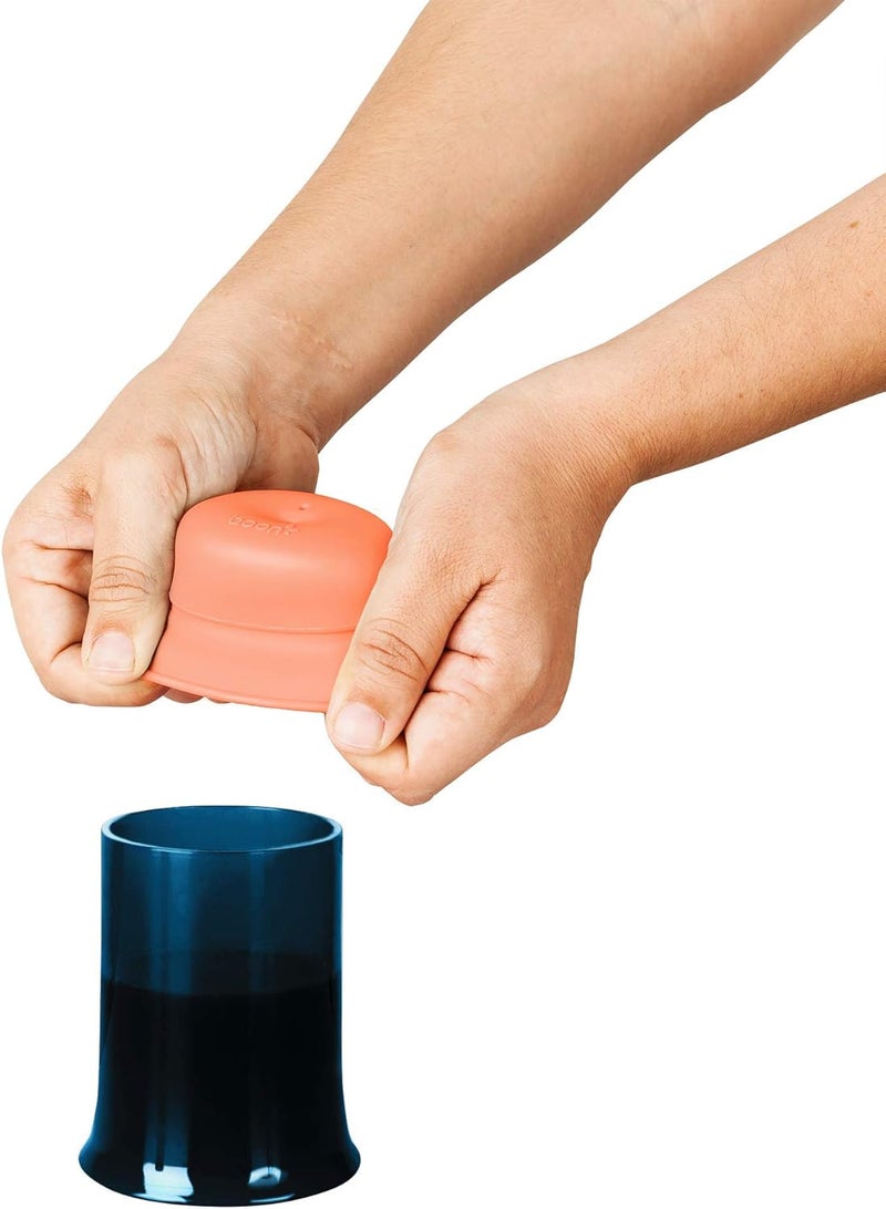 Boon SNUG Straw Lids and Cup, Assorted Colors (Pack of 3), Mint - Image 4