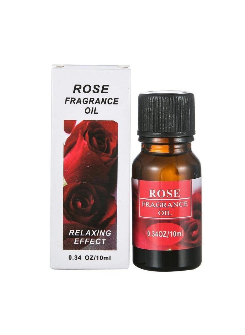 AS SEEN ON TV Aromatherapy Essential Oil Aroma Water Soluble Natural Air Humidifier Plant Fragrance Perfume Freshener ROSE 10ML