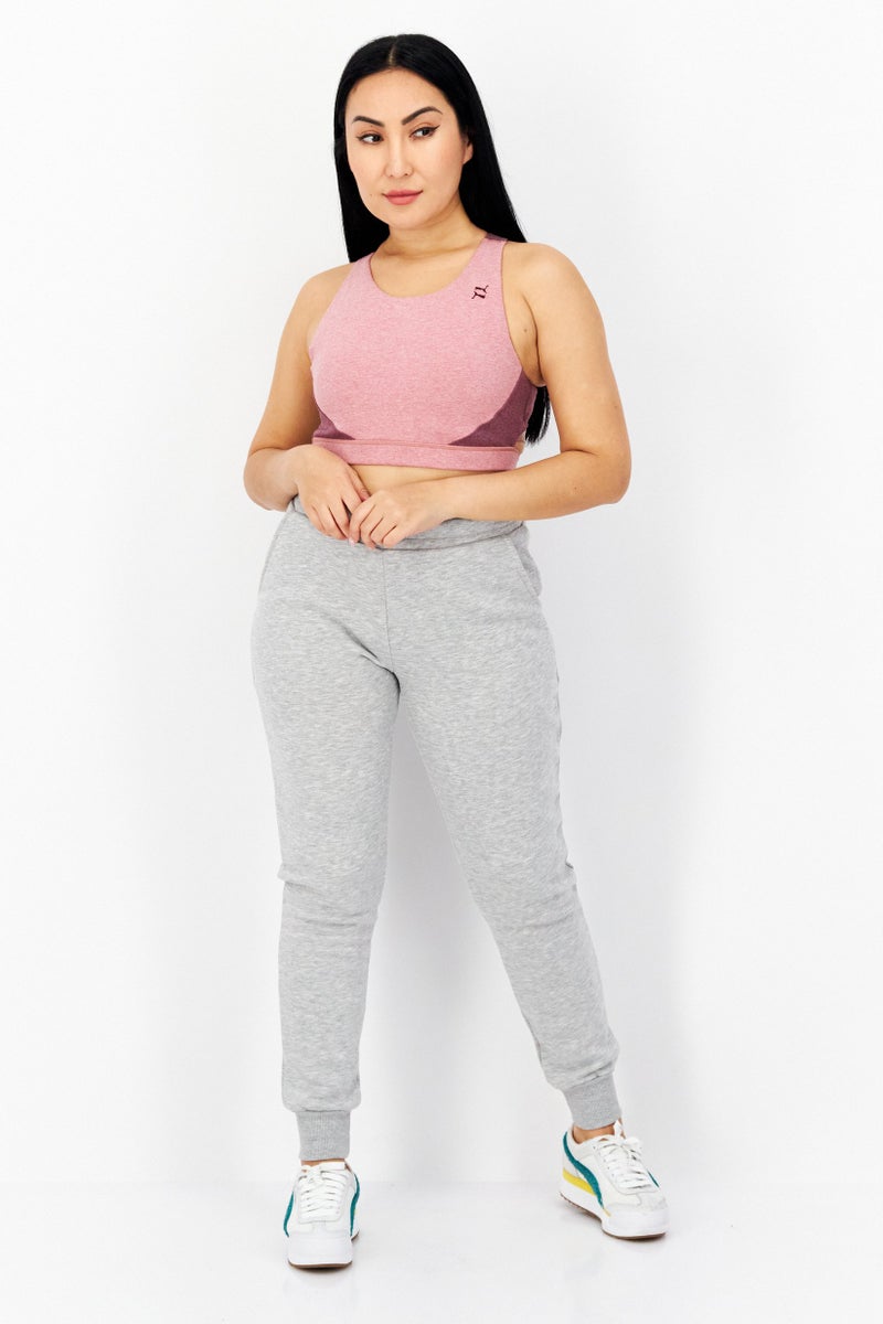 PUMA Women Colorblock Lightly Padded Sports Bra, Dusty Orchid - Image 2