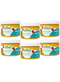 Alba Botanical Body Scrub Sea Salt, 14.5 Ounce (Pack of 6)