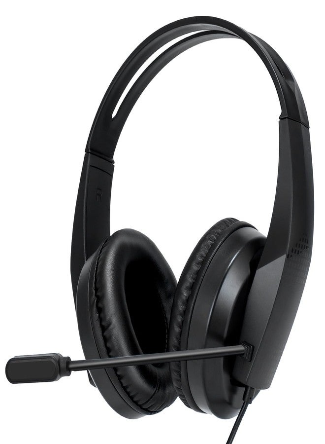 Grstltd Wired Headset with Mic for Laptop - Computer Headset with Noise Canceling Microphone & Volume Control - 3.5mm Stereo Headphones with Mute for Home Office Class - Image 1