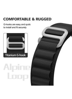 BORTONY Alpine Loop Compatible with Apple Watch Band 38mm 40mm 41mm for Women Men Rugged G-Hook and Adjustable Sport Watch Band for iwatch Ultra SE Series 8 7 6 5  - Image 4
