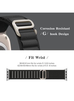 BORTONY Alpine Loop Compatible with Apple Watch Band 38mm 40mm 41mm for Women Men Rugged G-Hook and Adjustable Sport Watch Band for iwatch Ultra SE Series 8 7 6 5  - Image 2