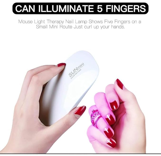 VIDORA Mini USB UV Sun Dryer Gel Nail Polish Art Curing LED Lamp 6W Portable Manicure Tool Sunmini Drayer Foldable Light Based For All Kind Of Paints Dry Remover Nail - Image 4