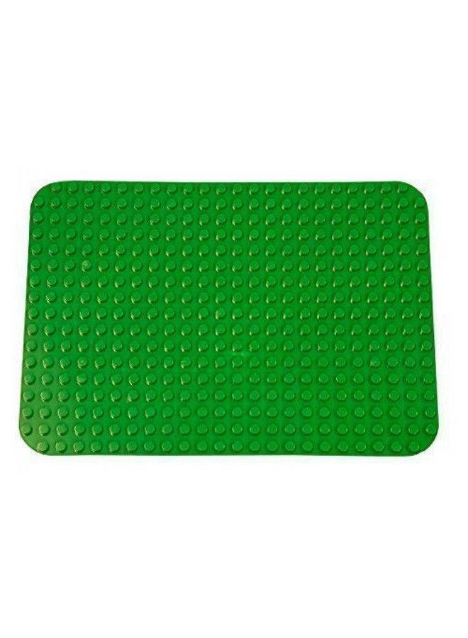 Strictly Briks لوح قاعدة كتل البناء الكلاسيكية الكبيرة 15" × 10.5" لوح قاعدة لبناء الكتل الكبيرة للأعمار من 36 شهرًا إلى 1188 شهرًا قطعة واحدة من اللوح الأخضر المسطح - Image 2