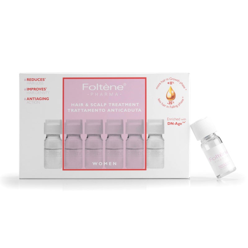 FOLTENE Hair Regrowth Treatment for Women â€“ Hair Serum for Hair Growth with Tricalgoxyl â€“ Anti-Thinning Scalp Formula for Thicker, Stronger Hair â€“ Free from Parabens & Sulfates â€“ 12 Vials - Image 5
