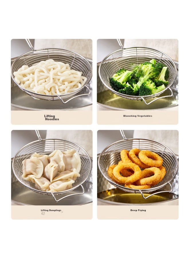 JD.com Jd Jingzao Large Slotted Spoon, Large Stainless Steel Strainer, Household Noodle And Dumpling Skimmer, Kitchen Commercial Deep Fryer Filter Mesh *1 - Image 5