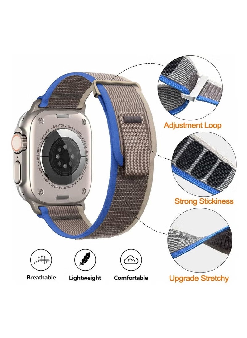 5 Piece for Apple Watch Alpine Loop Band 49mm/45mm/44mm Nylon Woven Sport Strap Compatible with iWatch Series 8/Ultra/7/SE/6/5/4/3/2/8 White/Green/Blue/Black - Image 5