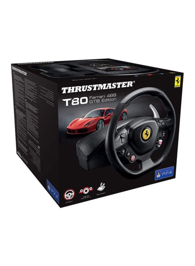 Thrustmaster T80 Ferrari 488 GTB Edition with Pedals for (PS5,PS4,PC) - Image 4