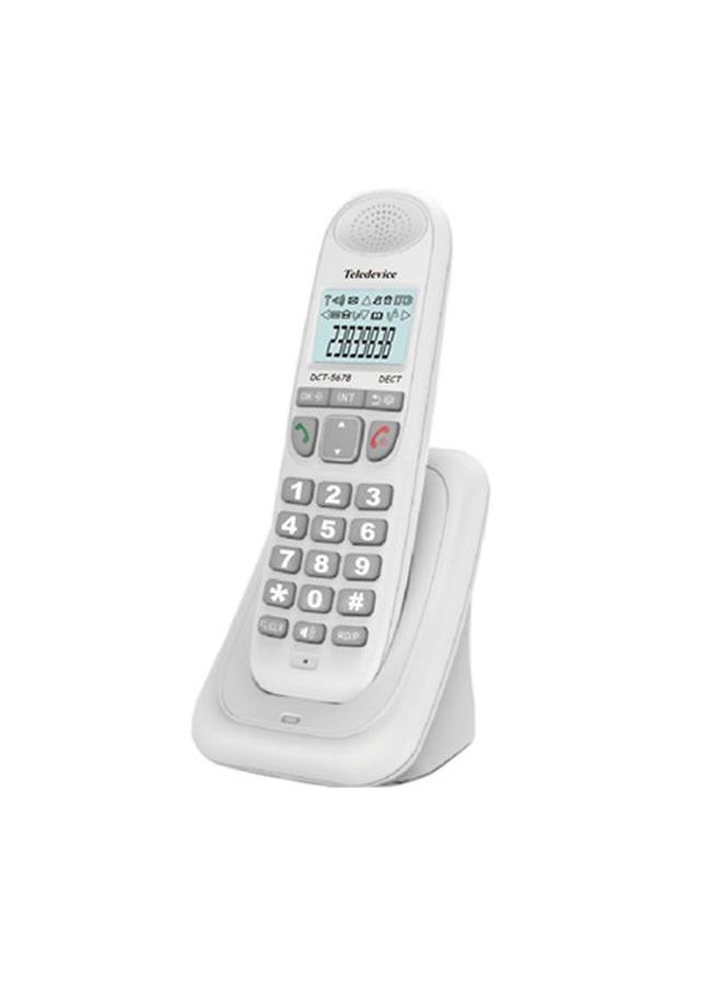 Thoraya Cordless Phone with Caller Number/Caller Waiting Backlight LCD 3 Line Screen Display, Support 16 Languages for Office Home Conference  - Image 1