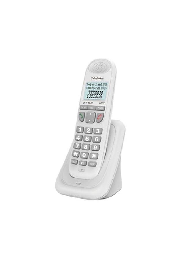 Thoraya Cordless Phone with Caller Number/Caller Waiting Backlight LCD 3 Line Screen Display, Support 16 Languages for Office Home Conference  - Image 2