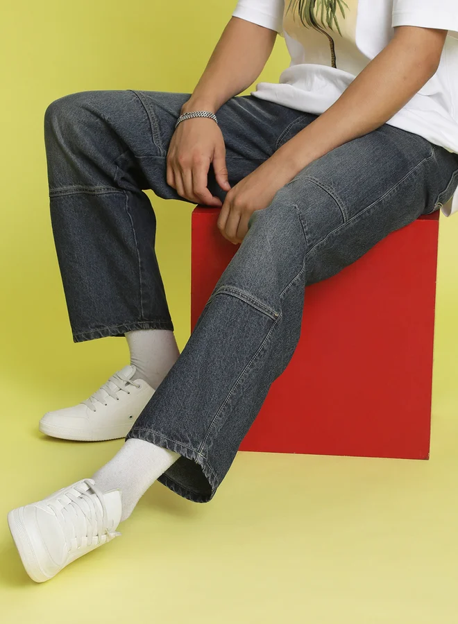 ستايلي Men Mid Rise Baggy Fit Faded Jeans By Bene Kleed