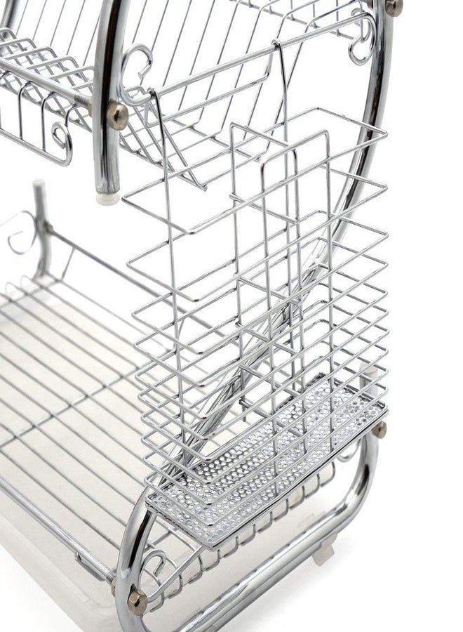 Swabs® S-Shaped 2 Layers Dish Tableware Shelf Plate Cutlery Cup Bowl Kitchen Dish Shelf Cutlery Accessories - Image 5