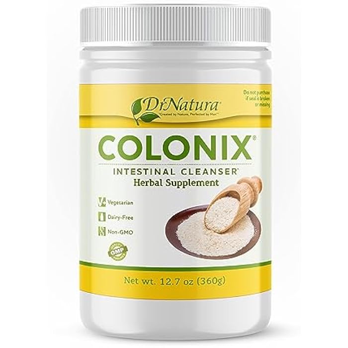 DrNatura Colonix Intestinal Cleanser, All-Natural Daily Fiber, Colon Detox and Cleanse, Supports Healthy Colon, Intestines, Gut, 30 Day Serving, 12.7 Oz. - Image 1