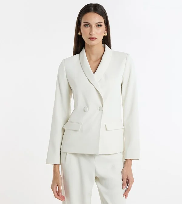 BCBG BCBG Long Sleeves Double Breasted Blazer