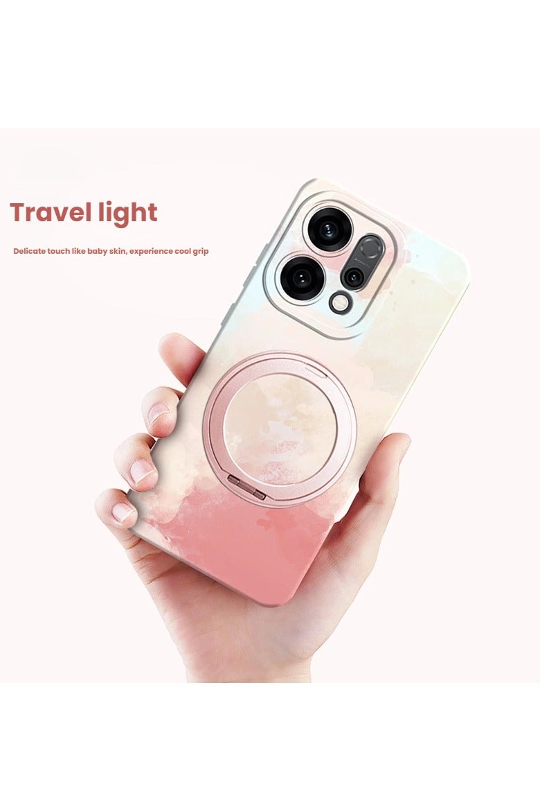 Compatible with OPPO Reno14 Pro phone case, customised colourful design, 360-degree rotating stand, full-coverage protective case. - Image 3