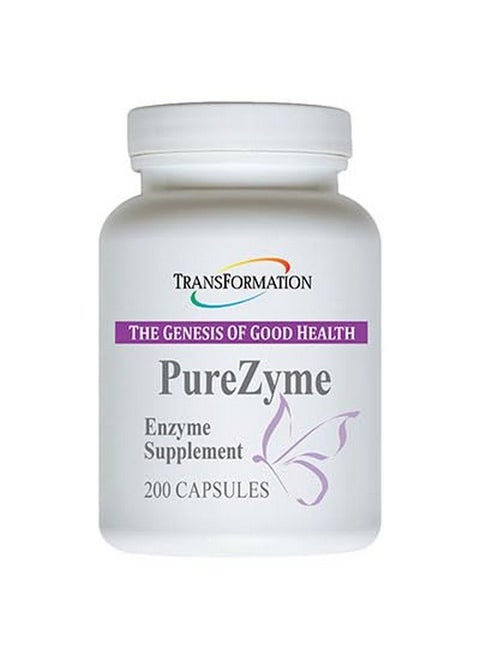 Transformation Enzymes Purezyme High-Potency Protease Blend Enzyme Supplement, Physician Practitioner Recommended - Advanced Formula for Maximum Nutrients Digestion and Gut Health,200 Capsules