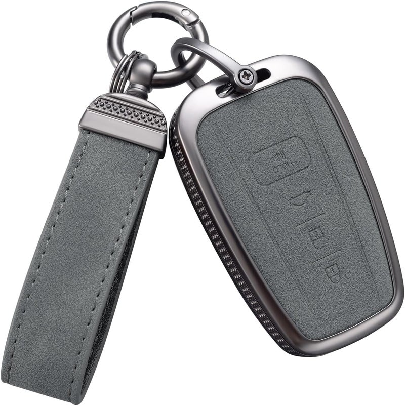 YO&YOYE Leather Key Fob Cover for Toyota - Image 1