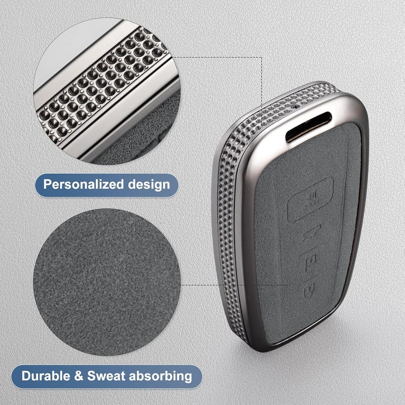 YO&YOYE Leather Key Fob Cover for Toyota - Image 4