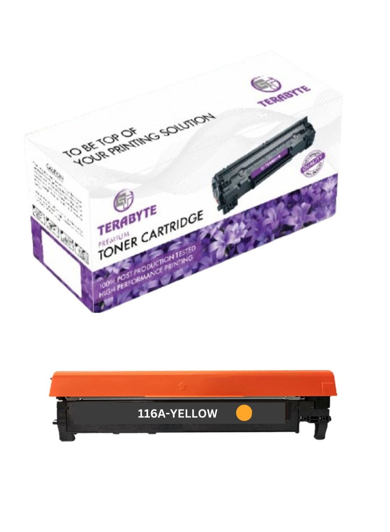 Terabyte خراطيش حبر متوافقة 116A W2063A للاستخدام مع طابعات الليزر الملونة MFP178nw 179fnw 150a 150w 150nw (صفراء) - Image 1