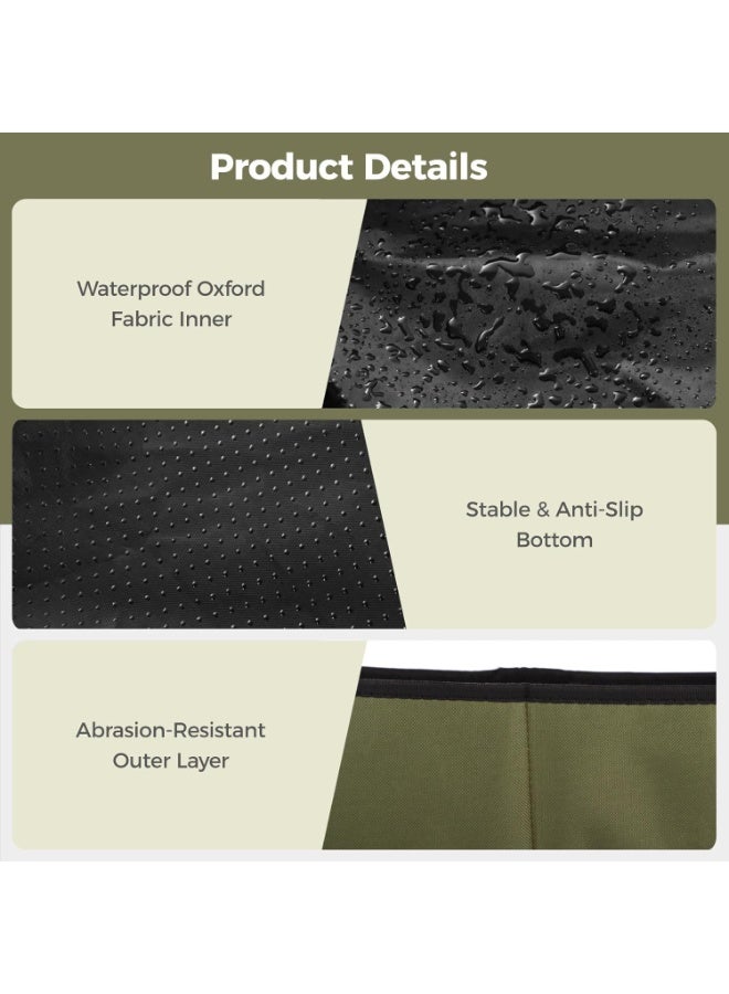 Arabest Portable Cat Litter Box with Shovel, Pooper Scooper and Waste Bags, Leak-Proof, Wear-Resistant Oxford Cloth, Foldable Travel Litter Box Kit for Outdoor, Car, RV Use, 15.7 x 11.8 in - Image 4