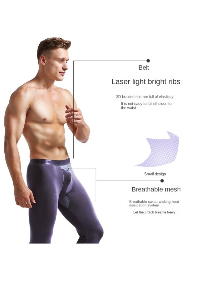 Austrian Element Men's Bullet Separation Long Johns Underwear Men's Elastic Slim Pouch Leggings Basic Autumn And Winter Youth Warm Pants - Image 3