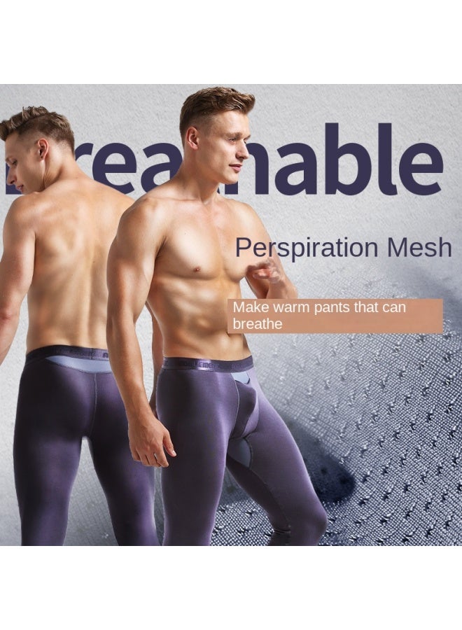 Austrian Element Men's Bullet Separation Long Johns Underwear Men's Elastic Slim Pouch Leggings Basic Autumn And Winter Youth Warm Pants - Image 2