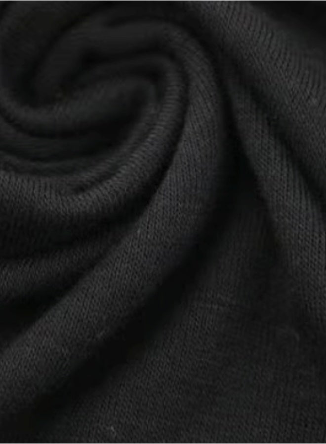 آي إس آي مريح كلاسيكي رأس الوشاح / حجاب أسود - Image 3