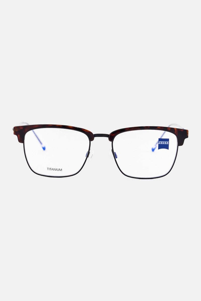 Zeiss Men ZS22300 Square Reading Glasses, Havana - Image 1