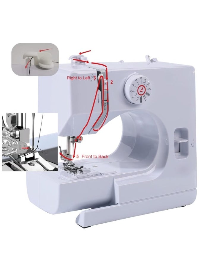 Joshberg - Sewing Machine,Sewing Machine for Beginners,Mini Sewing Machine with 12 Built-In Stitches,Dual Speed,Two Thread,Adjustable Speed with Foot Pedal - Image 1