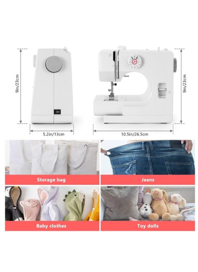 Joshberg - Sewing Machine,Sewing Machine for Beginners,Mini Sewing Machine with 12 Built-In Stitches,Dual Speed,Two Thread,Adjustable Speed with Foot Pedal - Image 1