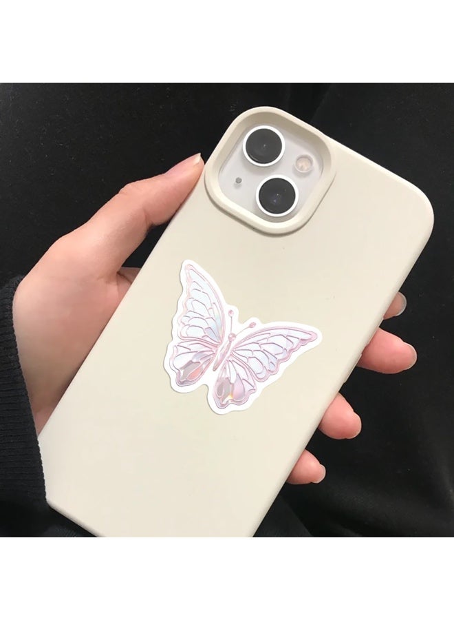 Lee Yon 50Pcs Girls Gentle Ballet Pink Sticker, Pink Aesthetic Graffiti Sticker for Kids Teens, Cute Pink Laptops Decals for Water Bottles Journal Bag Phone - Image 5