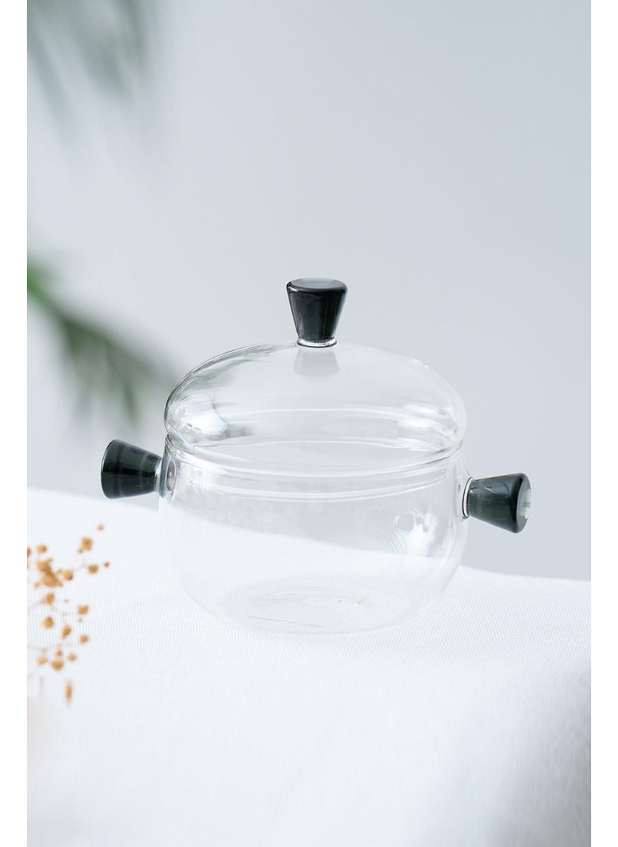 Acar - Jasmin Glass Sugar Bowl - 350 ml - Image 1