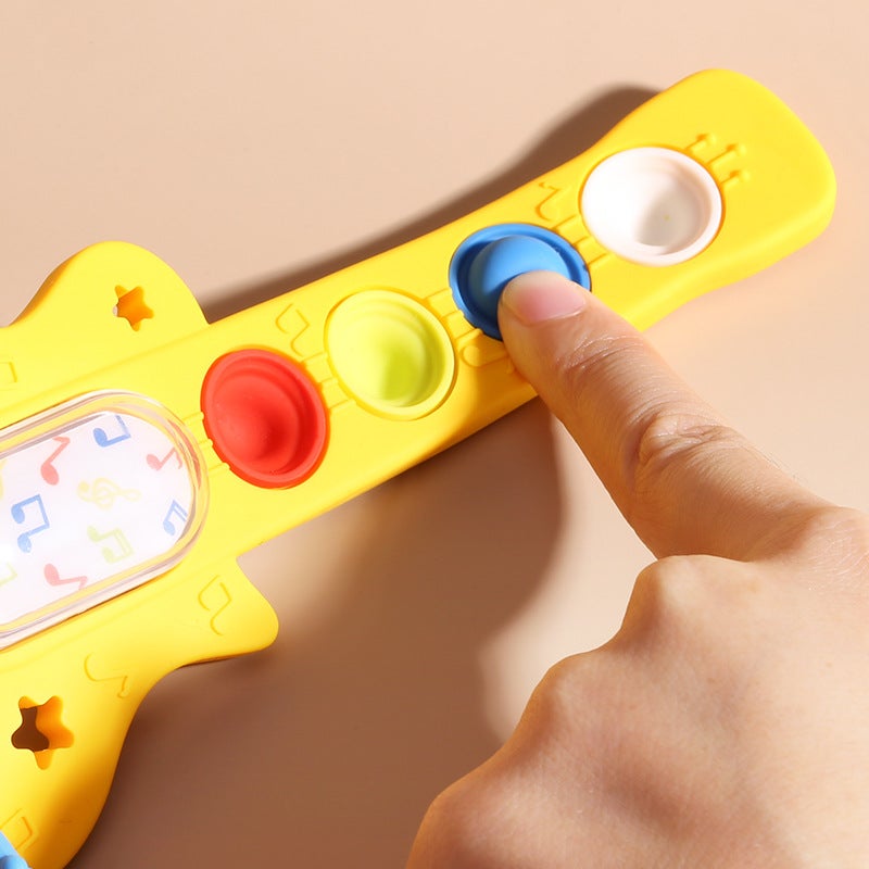 Baby Guitar Pull Toy for 0-1 Years, Educational Stress Relief Toy - Image 3