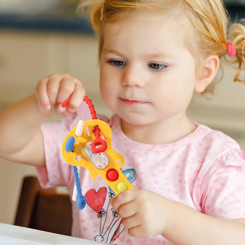 Baby Guitar Pull Toy for 0-1 Years, Educational Stress Relief Toy - Image 4