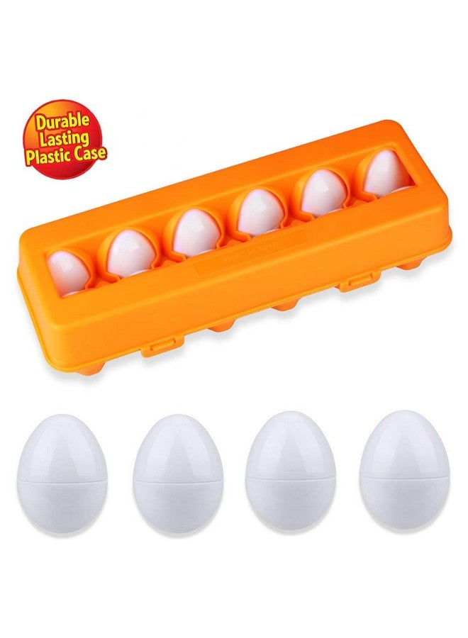 Plutofit Matching Eggs 12 pcs Set Color & Shape Recoginition Sorter Puzzle for Early Learning and Educational Toy for Toddler - Image 2