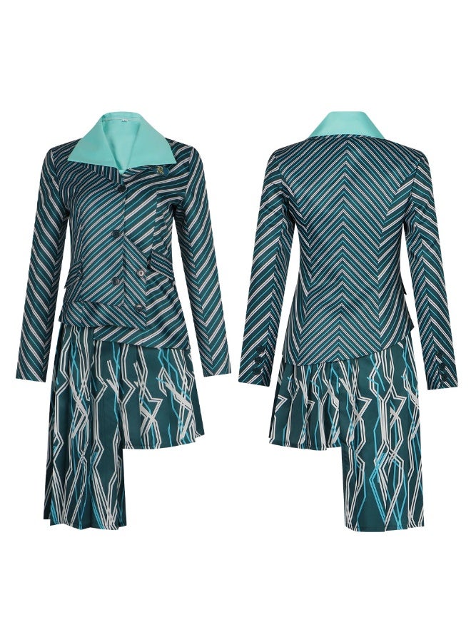 NIBEMINENT The full school uniform of the evil witch Evba and the Halloween Witch performance costume - Image 1