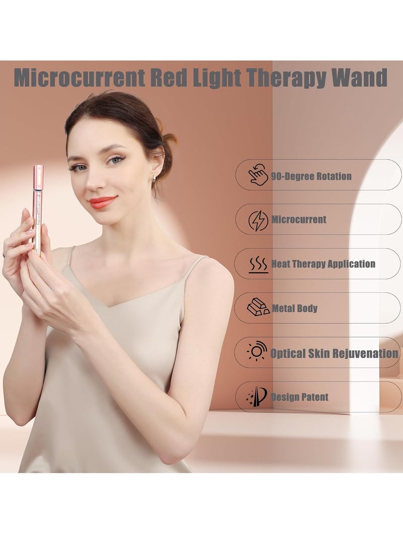 SYOSI Red Light Therapy Massager for Eyes & Face Neck, Eye Massage Lift Tool, Skincare 7 Color Facial Device with Microcurrent, Heat  - Image 4
