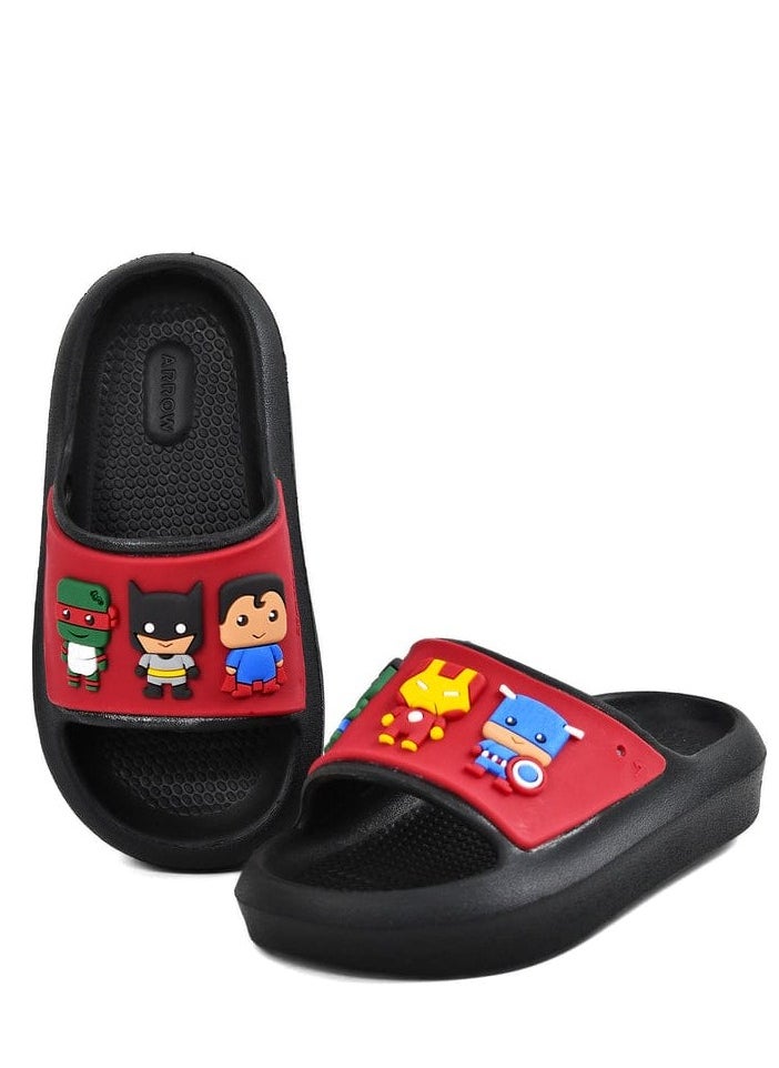 Generic - Spiro Kids Unisex Slippers 2024 Black&Red - Image 1