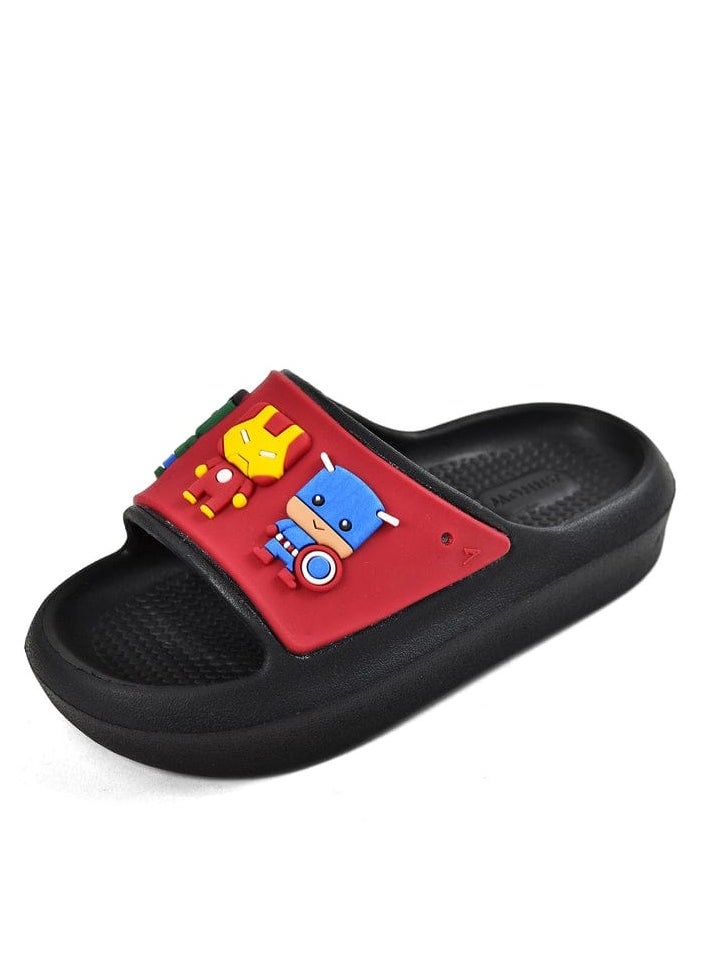 Generic - Spiro Kids Unisex Slippers 2024 Black&Red - Image 1