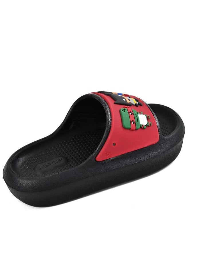 Generic - Spiro Kids Unisex Slippers 2024 Black&Red - Image 1